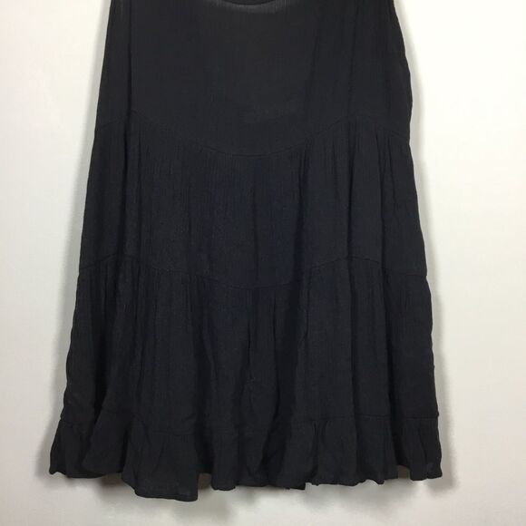 Spaghetti strap low back lightweight floaty summer skirt size Medium beachy boho - Picture 3 of 8